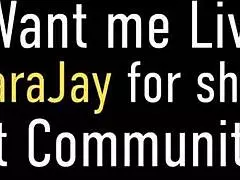 does miss raquel stuff sara jay's muff?