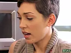 pornstar babe gets cumshot in ffm threesome