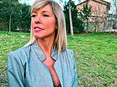 French blonde milf craves a wild threesome tonight