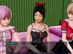 Complete Gameplay of Harem Hotel Part 9 with Wild Threesome Action.
