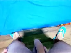 Stepmom's Dirty Hand Grips Stepson's Huge Cock Hard!