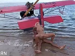 Classic porn with sexy big tits blonde fucked in her ass