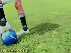 Soccer babe gigi sweet bounces her big brown booty on a hard dick while choking and gagging.