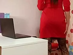 Colleague secretary explores fetish reality