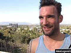 Vyxen steel sucks alex legends cock after vaginal fuck.