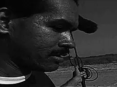 Naked milf blows and cums in garage hardcore scene