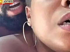 Angolan star xandelle takes on bolt jones in a wild swing house gangbang