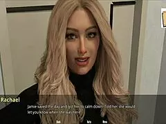 the brunette girlfriend discovers john's secret in this hentai adventure