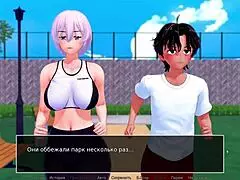 Slutty HS Tutor with Big Tits Titty Fucks Cock in Bikini