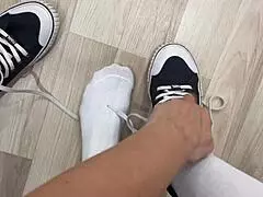 Footfetish In Sneakers And Socks