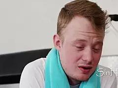 Trainer helps my worked up dick, damn its good