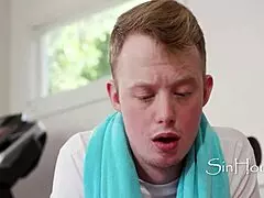 Trainer helps my worked up dick, damn its good