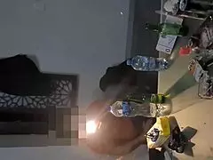 Amateur milf with tattoos shows off for group homemade fun.