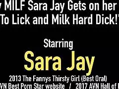 does busty milf sara jay milk that hard dick?