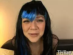 Hardcore fucking follows deepthroat oral with cumshot.