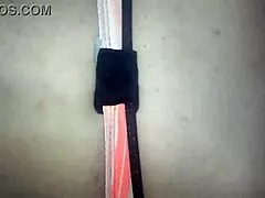 pov doggy style with my girlfriend... she's all tangled up in panties