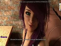 chatting with gorgeous pink haired milf on web cam