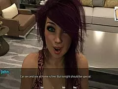 chatting with gorgeous pink haired milf on web cam