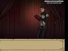 OMG, this witch hunter trainer vampire blonde teen with big boobs sucks and rides a huge cock! 🥵