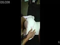 Hey, check out this sexy redhead with a nice ass riding cowgirl!