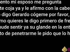 Old bbw latina milf describes being fucked by the mexican uber eats delivery guy in a cuckold scenario.