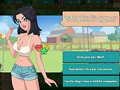 in the nutaku booty farm hentai game part 03, characters flash their big asses and engage in cute interactions