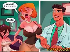 First Time at the Gynecologist: Excited Young Woman with Handsome Doctor