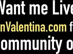 lesbian lovers carmen valentina and kate england passionately kissing and licking pussy