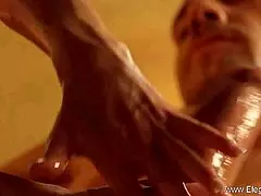 Exotic Indian lovers in sensual compilation featuring ebony, oriental, and interracial riding scenes.