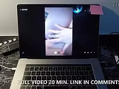 Spanish milf fucks a fan on webcam!