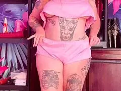 just teasing in silk pajamas, showing off my curvy vibes