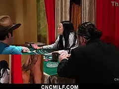 in the freeuse casino, the milf slave gets fucked hard