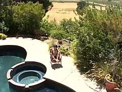 i lick my horny goth teen stepmom's pussy in this taboo lesbian scene