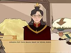 Kuvira’s final intense hentai bang in Four Elements Trainer ends with pregnancy