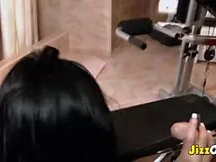 Big Tits MILF Brunette Banged Hard At Gym.