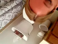 Milf wife does homemade deepthroat on monster cock