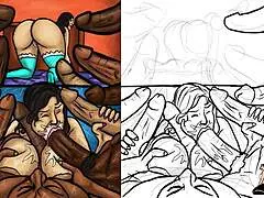 Latin Milf Sucks Huge Black Dicks In Interracial Group Cheating Scene