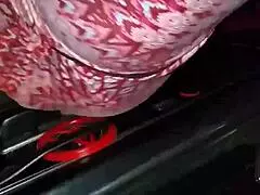 milf sucking dick outside, auntie style in the open air