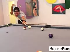 Brooke Plays Sexy Billiards With Vans Balls!