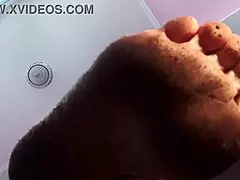 dirty foot fetish with rough milf bdsm close up