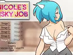 did nicole masturbate to exposed tits?