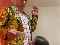 McHenry Cruiser gets a blowjob while doing standup comedy on stage