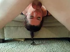 i watch my amateur wife gagging on face fucking