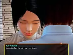 Redhead milf with big tits rides in new family cartoon