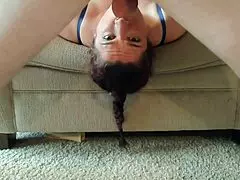 i watch my amateur wife gagging on face fucking