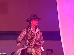 public flexi lesbian milf show: undressing striptease licking big tits