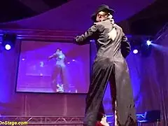 public flexi lesbian milf show: undressing striptease licking big tits