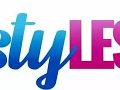 Busty Lesbians Lily Madison and Luna Amor Suck Titties in Bikinis