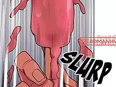 Teacher guides virgin student through sex rehab in hentai harem.