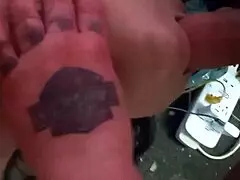 Pussy and throat fucked close up